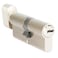 Jeriup 70mm3535 Keyed Alike Euro Profile Lock Cylinder with 3 Keys dimple Single Open Copper Lock Cylinder AntiRust Corrosion Resistant AntiTheft Wooden Door Lock Cylinder