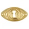UNIQANTIQ HARDWARE SUPPLY Oblong Stamped Brass Keyhole Cover Antique Reproduction  E5