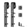 SKYSEN Bifold Barn Door Hardware Roller Set  Fit for 2 Bifold barn Door Space Saving Folding Design CorrosionResistant Black SprayingBifoldRoller