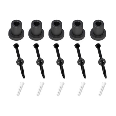skysen 5 PCS 1516 Barn Door Wall Spacer with Screws for Sliding Barn Door Hardware Connection Device Metal Steel Track to WallSpacer34