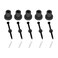 skysen 5 PCS 1516 Barn Door Wall Spacer with Screws for Sliding Barn Door Hardware Connection Device Metal Steel Track to WallSpacer34