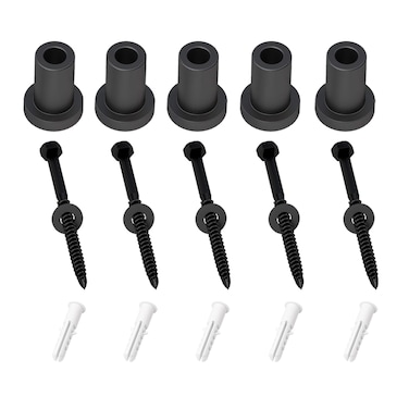 skysen 5 PCS 2 Barn Door Wall Spacer with Screws for Sliding Barn Door Hardware Connection Device Metal Steel Track to WallSpacer50