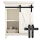skysen 2ft Single Door Cabinet Sliding Barn Door Hardware Kit Super Mini Sliding Door Hardware for Wardrobe Cabinet TV Stand ykd2