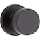 Kwikset 97200892 Pismo Door Knob Matte Black Round Rose