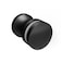 CKB Shower Glass Door Knob Bathroom Round Single Sided Door Handle Matte Black with Solid 304 Stainless Steel Door Handle Pull for Glass Door