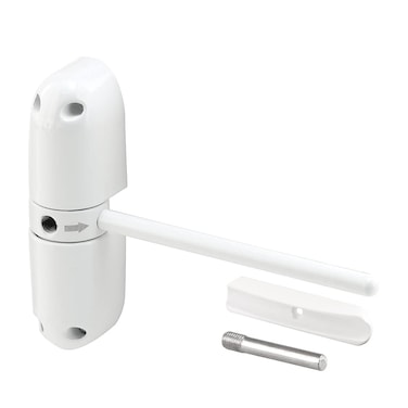 PrimeLine Kc10Hd Safety Spring Door Closer  Easy To Install To Convert Hinged Doors To SelfClosing  Diecast Construction 414 White NonHanded