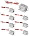 QWORK Electromagnetic Solenoid Lock 8 Pcs Mini Door Drawer Tongue Down DC 12V Slim Design Assembly for Cabinet Door Drawer Safety Lock