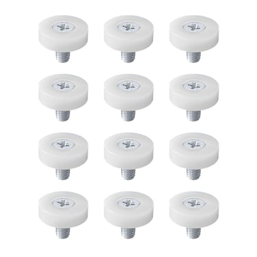 bjsdkff Drawer Roller Plastic Pulley Drawer Glide for Drawers Cash Counters Vending Machines Cabinet Sliding Doors Roller Wheel Replacement Part 12 Pieces