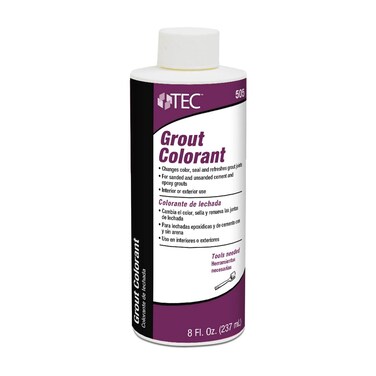 TEC Grout Colorant  Refresh and Seal or Change Grout Joint Color  A Faster and Easier Alternative to Regrouting Tile  8 oz Application Covers up to 350 sq ft  982 Summer Wheat