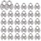 YOUNTHYE 40 PCS 18 Inch Cable Clamps Stainless Steel Wire Cable Clamps M3 Wire Rope Clamps 18 inch Wire Rope Cable Clip Clamp Heavy Duty U Bolt Saddle Clamp