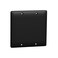 Schneider Electric Square D X Series Wall Plate for Outlet and Light Switch Standard Size Blank 2 Gang Matte Black
