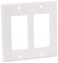 Leviton 80409NW 2Gang GFCI Device Decora Wallplate Standard Size White 1 Pack