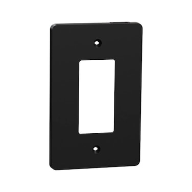 Schneider Electric Square D X Series Wall Plate for Outlet and Light Switch Standard Size Blank 1 Gang Matte Black