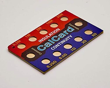 CalCard Calibration Check Box Card NICEIC  Checkbox