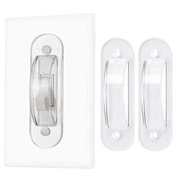 JJLFresheners 2Pcs Transparent Wall Switch Guard Light Switch Guard Cover Switch Board and Socket Cover Light Switch Baffle Protection Protect Lights or Circuits Wall Switches Switches and Dimmers