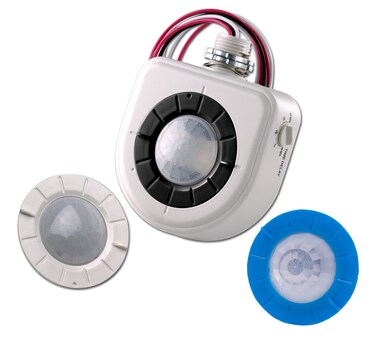 Leviton OSFHUITW FixtureMounted PIR HighBay Sensor with 3 Interchangeable Lenses White