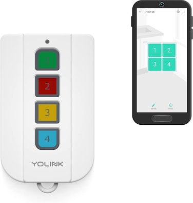 YoLink FlexFob 4Button Smart Fob up to 8 Functions Trigger Alexa Routines  IFTTT Applets Smart Buttons Hub Required