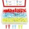 Hilitchi 180pcs Nylon Fully Insulated MaleFemale Spade Wire Crimp Quick Disconnects Wire Terminals Connector Set