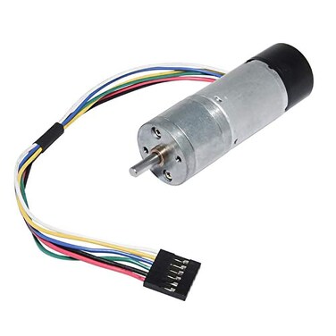 BEMONOC 25GA370 DC Encoder Metal Gearmotor 12V High Speed 150RPM Gear Motor with TwoChannel Hall Effect Encoder for DIY Parts