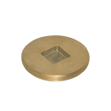 EZFLO 42035 CleanOut Plug with Countersunk Head 4 inch Brass