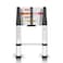 Yvan Telescoping Ladder125 FT One Button Retraction Aluminum Telescopic Extension Extendable LadderSlow Down Design MultiPurpose Ladder for Household Daily or Hobbies250 Lb Capacity