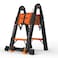 SINMEIRUN 165FT Telescoping Ladder A Frame Portable Extension Folding Ladder MultiPurpose Compact Telescopic Ladder for Household or Outdoor Work 330lbs Max Capacity