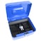 Stalwart 756580BLU Hawk 8Inch Key Lock Blue Cash Box with Coin Tray