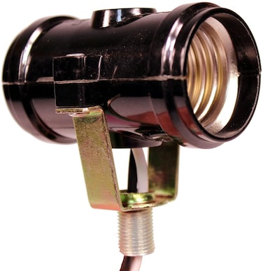 Projectpak Double Bulb Socket 2Light Twin Cluster Socket Incandescent Lampholder Medium Base E26 Phenolic Double Light Socket with 18 IP Bracket Wire Leads
