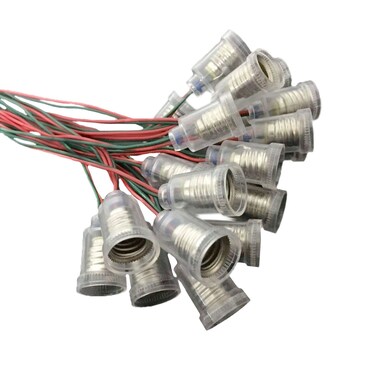 Speller 20PCS E10 ScrewMount Bulbs Holder E10 LED Light Lamp Socket with 86 Lead Wires for E10 Miniature Screw Base Light Bulbs Student Experiment Car Lights DIY Circuit Electrical Test 20