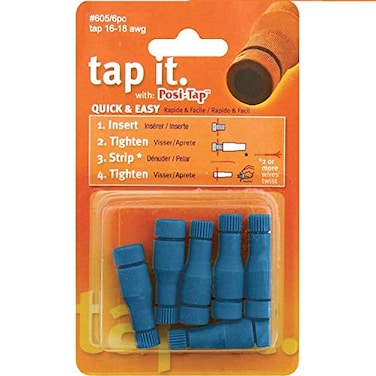 PosiTap Lockitt 6pc pack 6056 1618 awg Blue