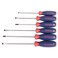 WORKPRO Screw Driver Set ChromeVanadium Blades wMagnetic Tips and Plastic Grips W000800