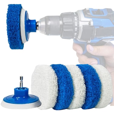 RotoScrub Bathroom Cleaning Drill Accessory Kit