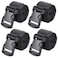 MAGARROW Utility Straps with Buckle Adjustable Pack of 4 Black  65in15in