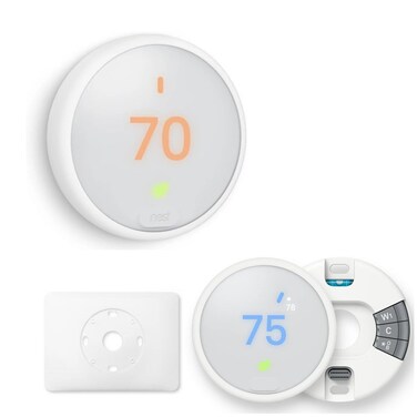 Google Nest Thermostat E  Programmable Smart Thermostat for Home  3rd Generation White