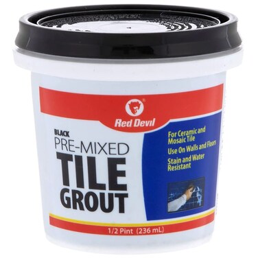 Red Devil 042260 PreMixed Tile Grout Black