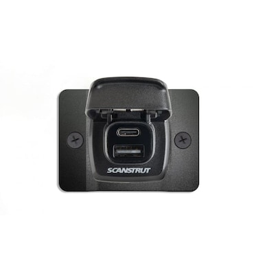 Scanstrut Flip Pro Fast Charge Dual USB Socket with Front fit Bezel