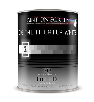 Paint on Screen Projector Screen Paint G002 Digital Theater White  Gallon