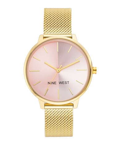 Nine West Womens Mesh Bracelet Watch