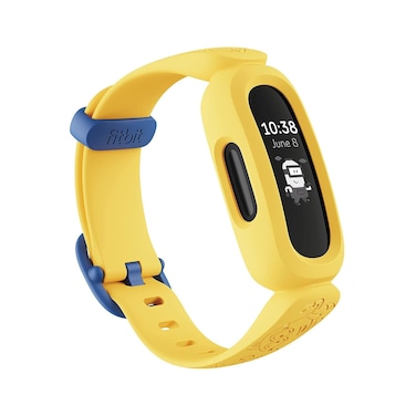 Fitbit Ace 3 Activity Tracker for Kids 6 with Animated Clock Faces Up to 8 days battery life  water resistant up to 50 m BlackMinions Yellow