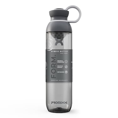 Promixx FORM Protein Shaker Bottle for Protein Shakes Infusions and Hydration  Durable Gym Shaker Bottle Leakproof Lid Odourless  760ml  26oz Graphite Gray
