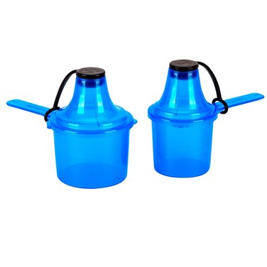 The Scoopie Supplement Container Scoop and Funnel System for Post Workout Protein Powder Spill Proof Holder Dispenser Gym and Shaker Bottle Accessory PACK OF 2 ORANGE 60 cc 60 mL 90 cc 90 mL