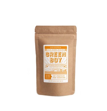 Green Boy PlantBased Chickpea Protein Powder Made from Single Ingredient Vegan and Clean Alternatives for Plant Protein Good for Cooking Baking and Smoothies No Added Sugar Soy or Gluten 16oz