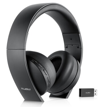 PS5 Headset Wireless  Separate Game and Chat Audio  24Ghz 3D Audio Foldable Gaming Headphones Bluetooth 53 Earbuds with Dual Hidden Noisecancelling Mic for Playstation PS4 Switch PC Mac Black