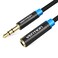 VENTION 35mm Audio cable Goldplated AUX Cord for Headphones Phone Car Stereo iPhone iPad HTC LG 3 M 35 mm Extension Black