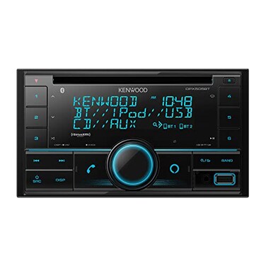 KENWOOD DPX505BT Double DIN inDash CD Car Stereo AMFM with Bluetooth Amazon Alexa Voice Control HighContrast 3line Display with VariableColor Illumination SiriusXM