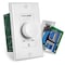 Wall Mount Volume Control Knob  Flush InWall Plate Rotary Style Adjustment 2020Khz Freq Response Companion For HiFi FourPair Speaker Selector WAudio  Video Compatibility White  Pyle Pvc1