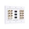 Cable Matters Triple Gang 72 Speaker Wall Plate with HDMI Home Theater Wall PlateBanana Plug Wall Plate in White
