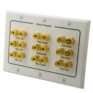 YinXiong 3Gang 90 Surround Sound Distribution Speaker Wall Plate