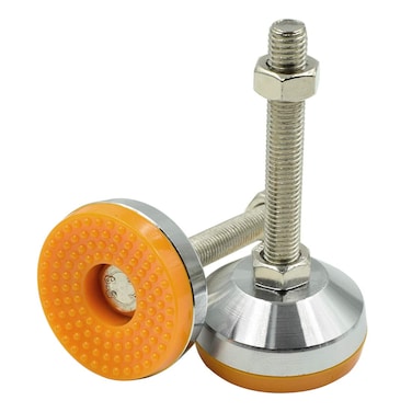 LICTOP 2 Pack M12 X 100mm NonSkid Adjustable Leveling Feet Heavy Duty 1760 LB Capacity Leveling Screw Leg 456 Adjustable Feet Leveler Foot for FurnitureWorkbenchMachineMechanical Equipment
