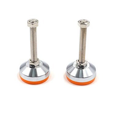 T Tulead 2PCS Shockproof Furniture Levelers 23 Dia1000 LB Capacity Adjustable Feet Carbon Steel Self Leveling Feet Leg Levelers Threaded AntiSlip Bed Leveler GlidesD60xM12x100